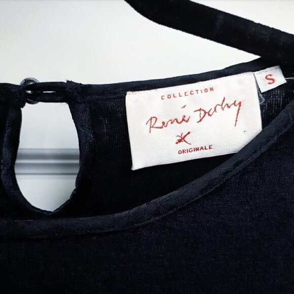 ORIGINAL René Derhy Black Patchwork Textile Dress - Picture 4 of 5